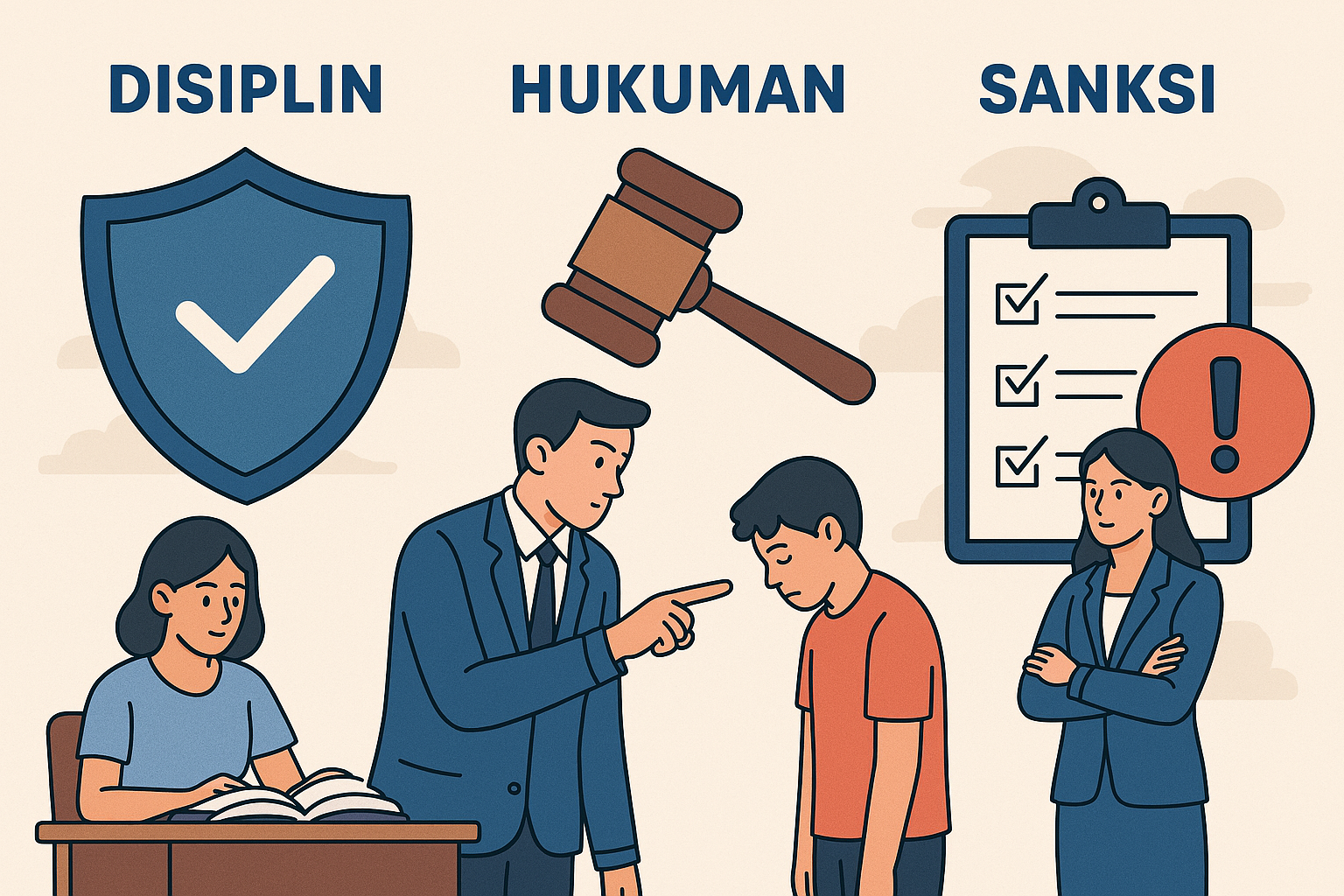 Menyelami Disiplin, Hukuman, dan Sanksi: Pilar Pembentukan Karakter dalam Pendidikan dan Organisasi
